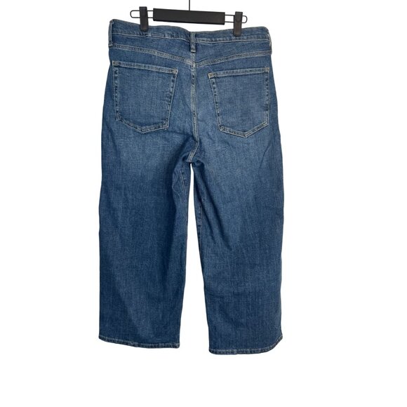 Banana Republic Waist 32 G Crop Premium Denim Jeans Medium Wash - Picture 12 of 13